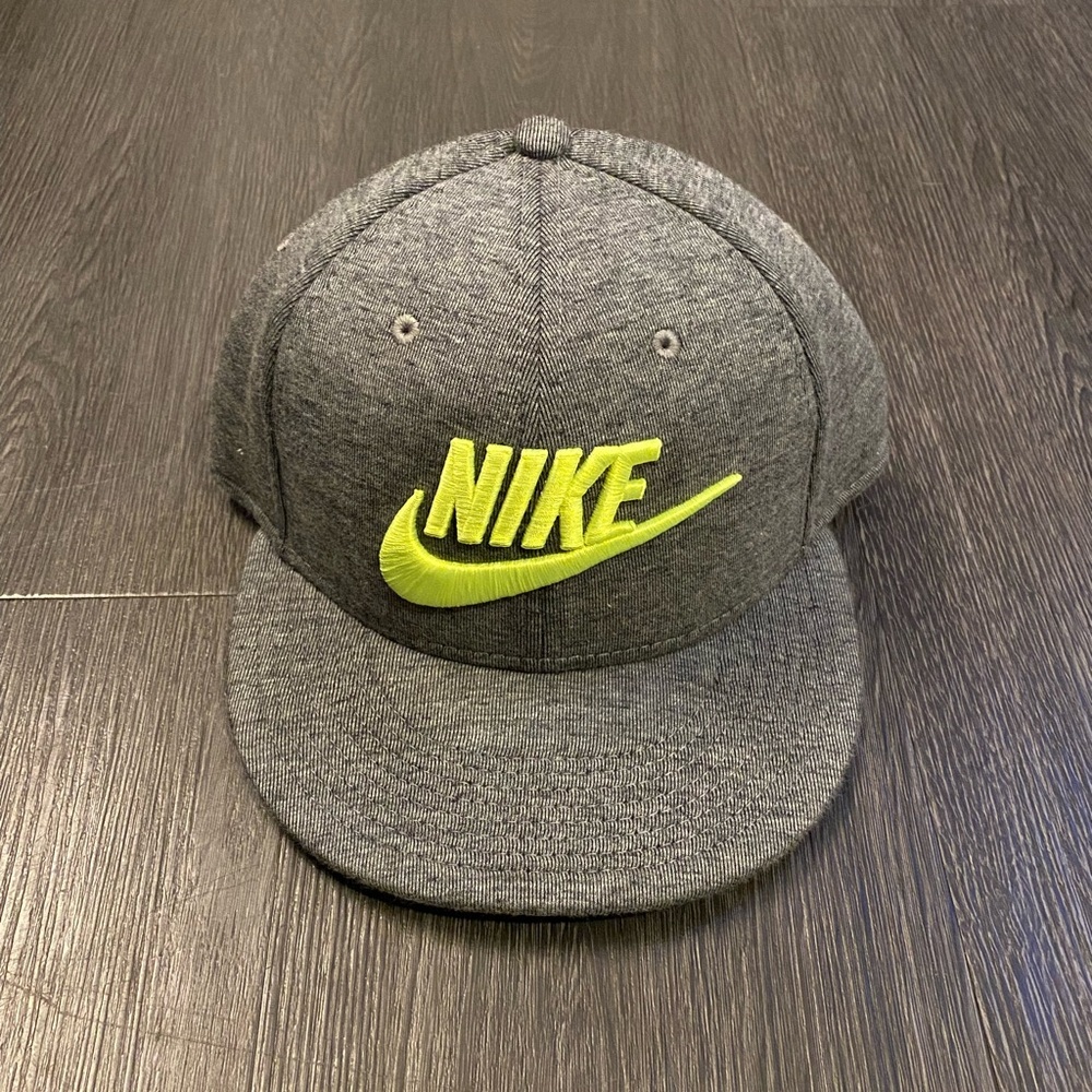 Nike Grey Hat with Neon Accents